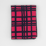 Tea Towel - Darby - Midnight - Raspberry