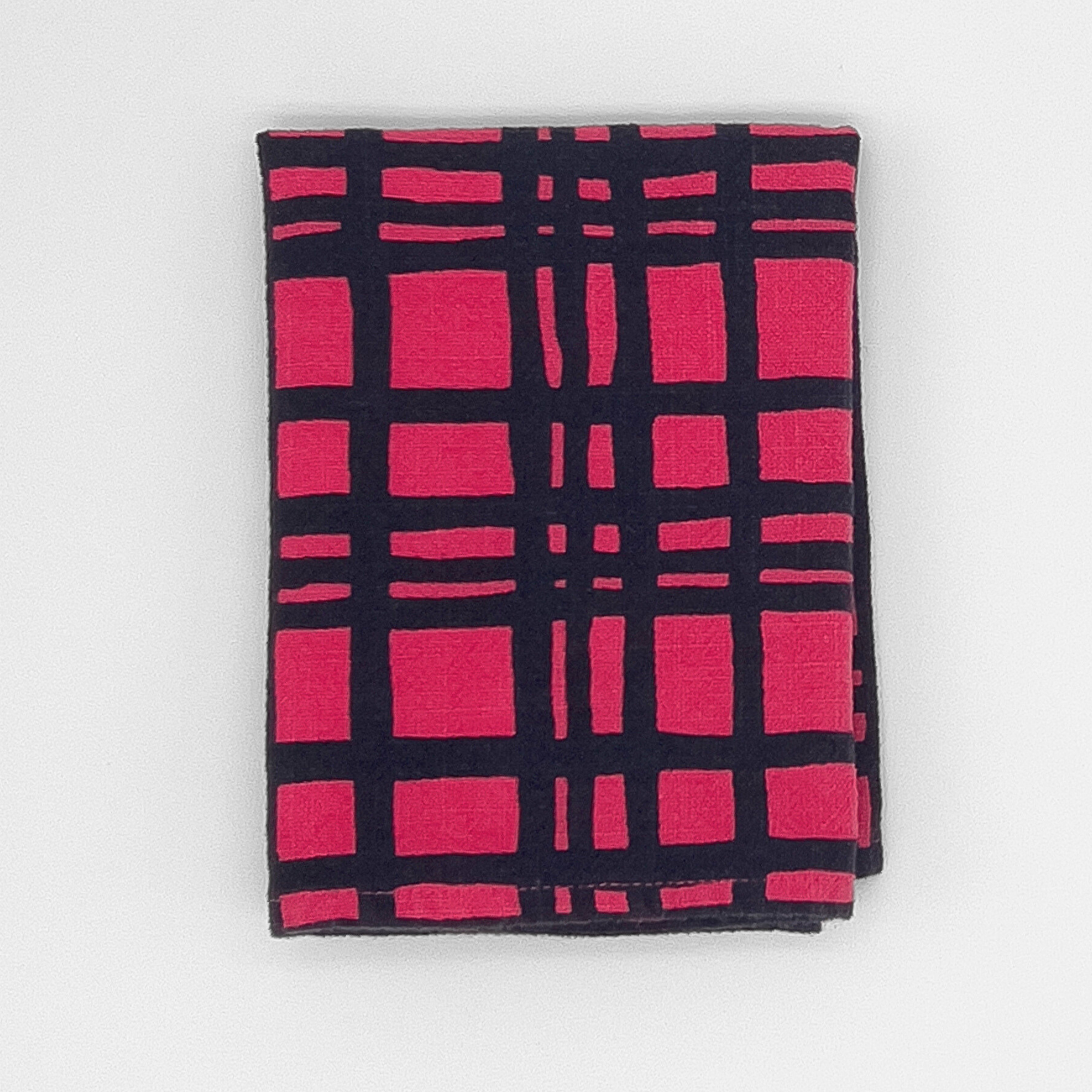 Tea Towel - Darby - Midnight - Raspberry