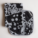 Potholder - Dottie - Faded Black & Fog Blue