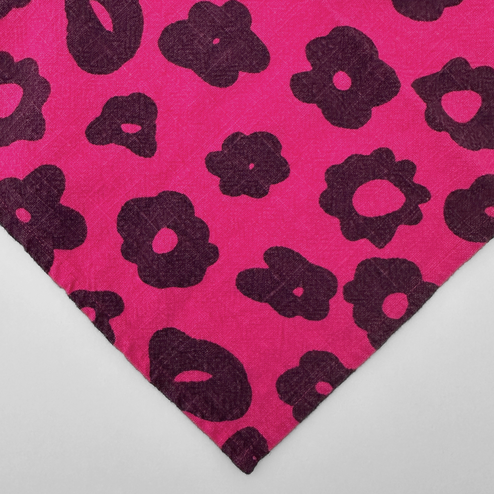 Tea Towel - Celeste - Faded Black - Hot Pink