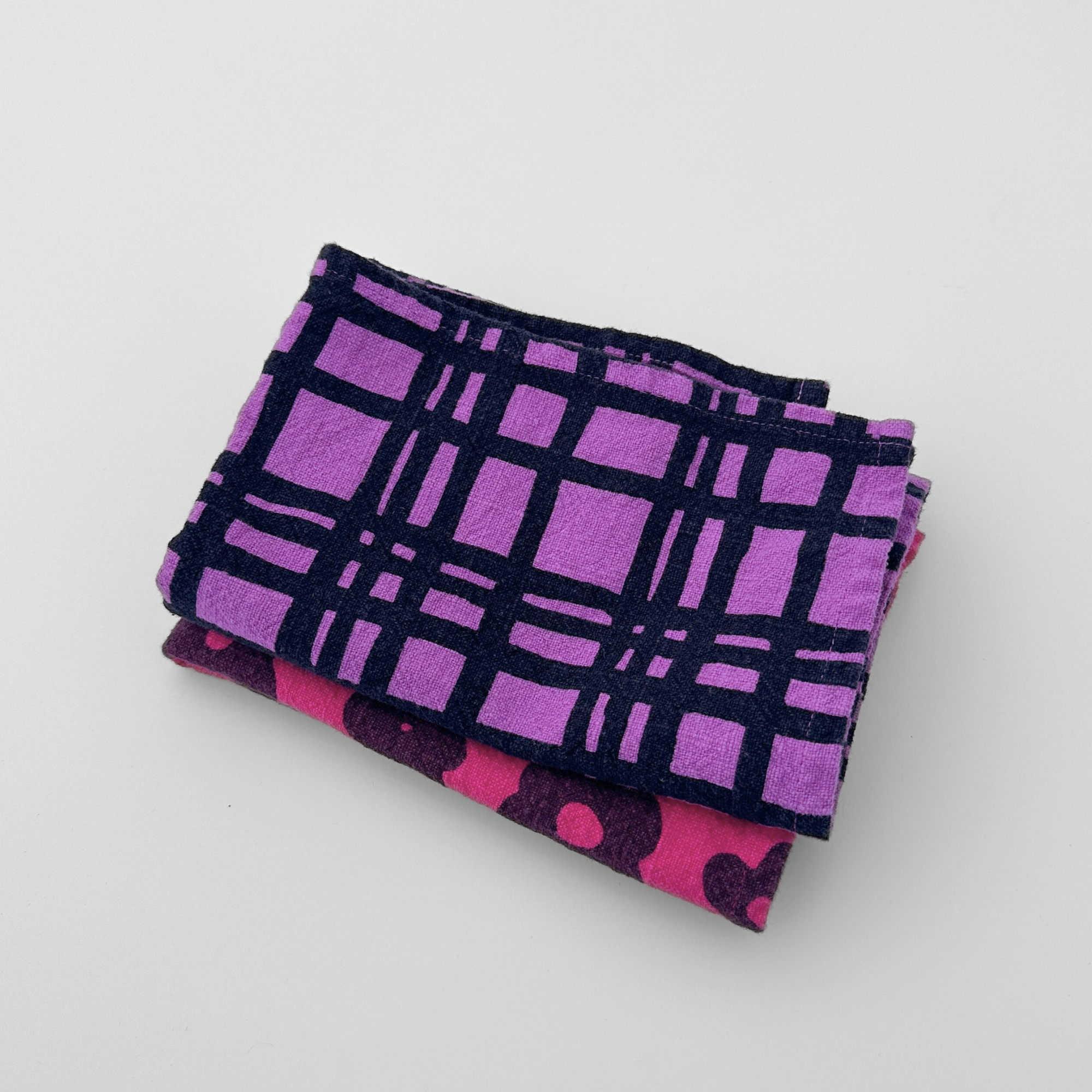 Tea Towel - Darby - Midnight - Bougainvillea