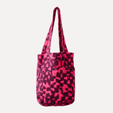 The Petite Tote - Checks - Blackberry - Hot Pink