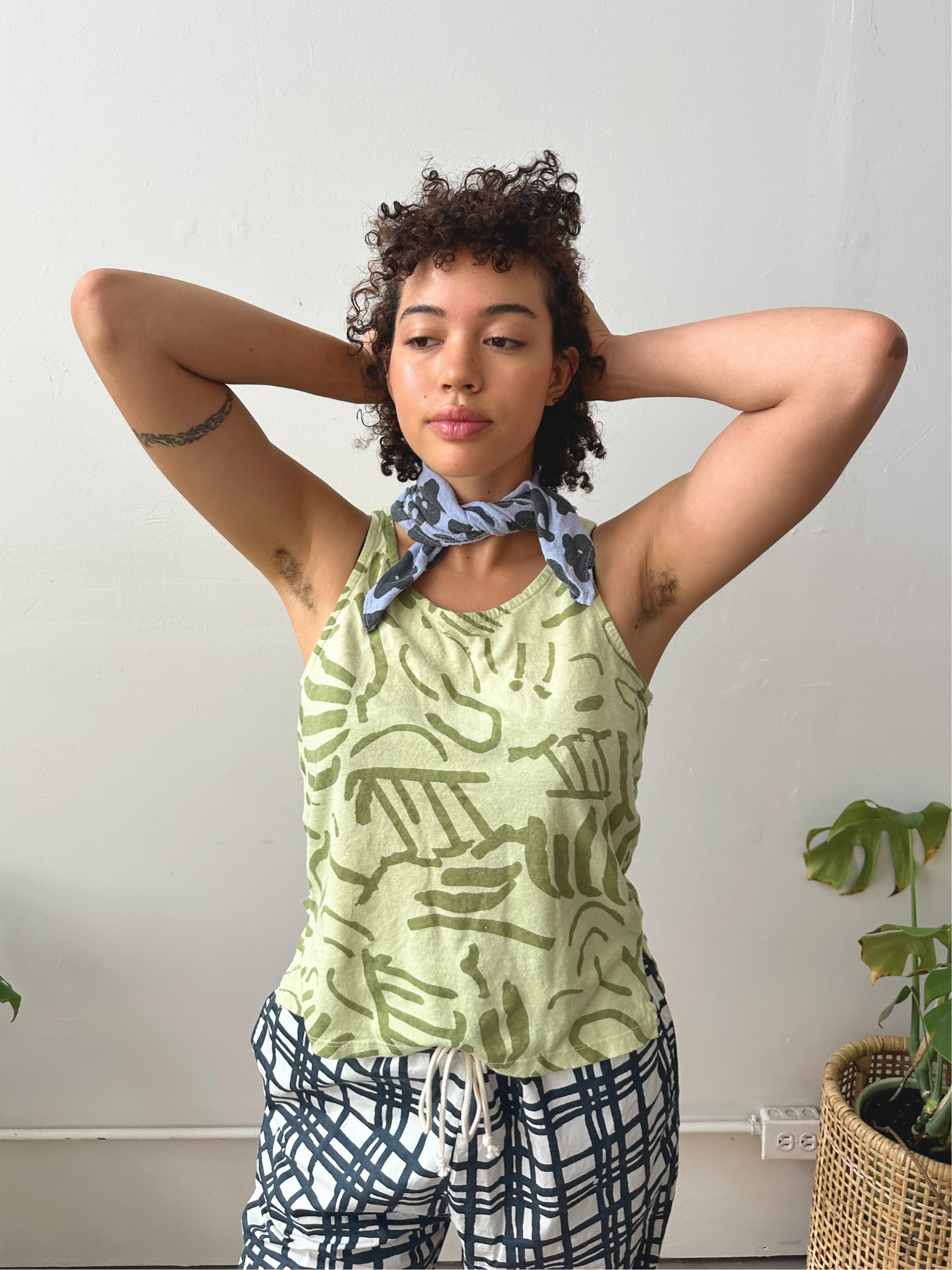 Tank Top - Fold - Matcha & Pear