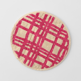 Circle Potholder - Darby - Barbie Pink - Vanilla