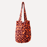 The Petite Tote - Checks - Blackberry - Tomato
