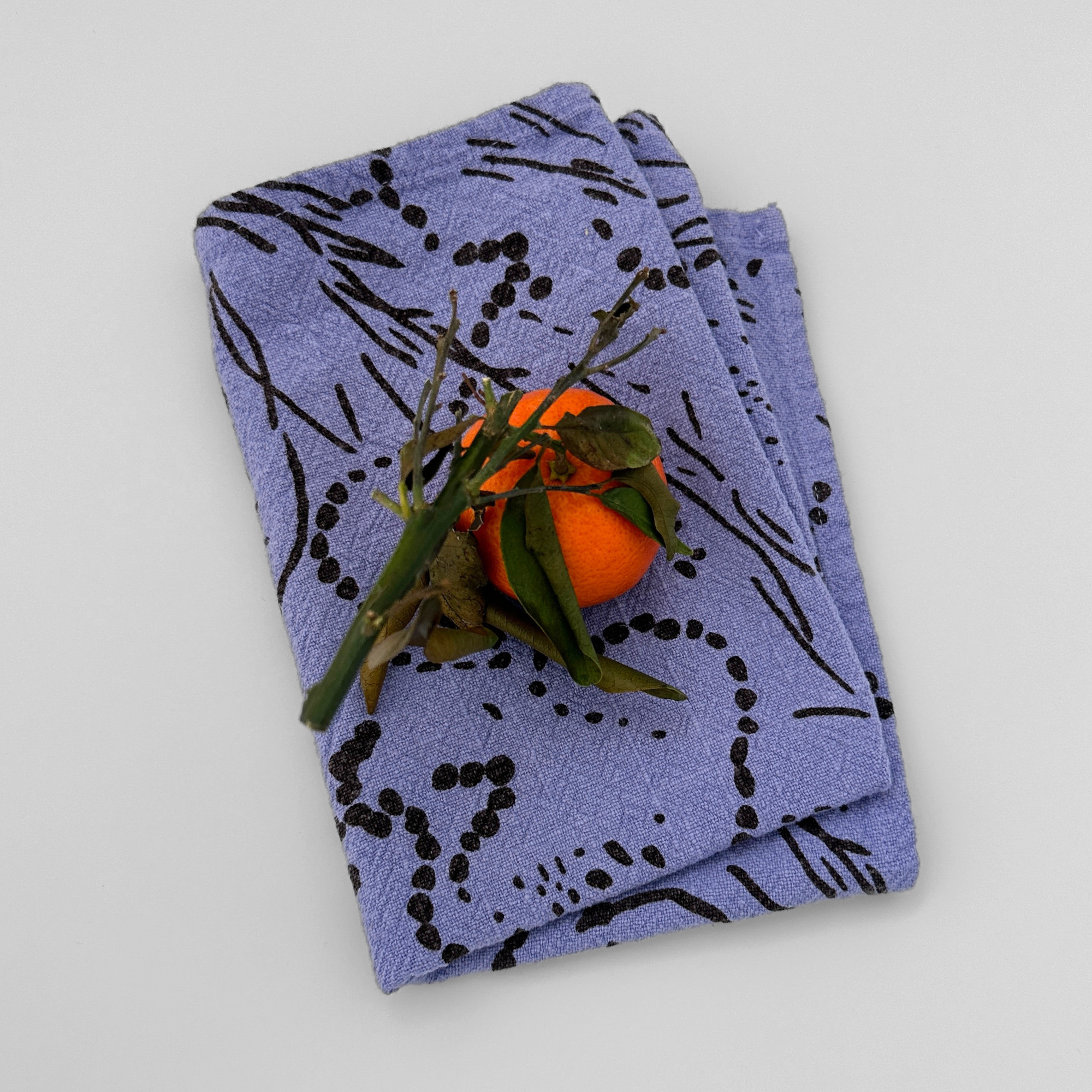 Tea Towel - Drape - Lentil - Lilac Pop