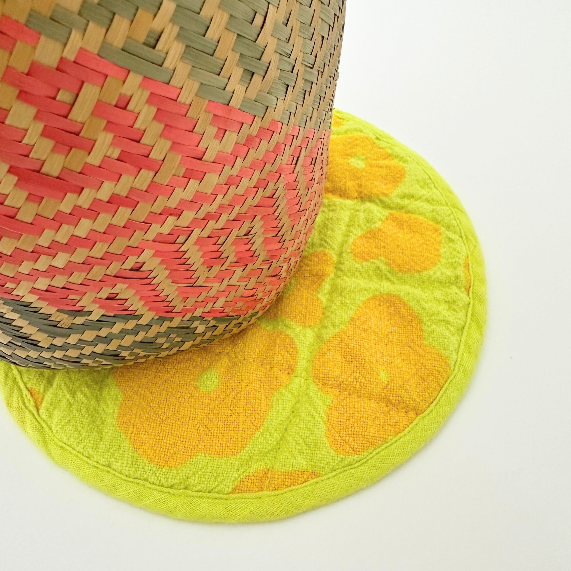 Circle Potholder - Celeste - Yellow - Super Lime