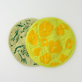 Circle Potholder - Drape - Circus Green - Pear