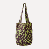 The Petite Tote - Checks - Blackberry - Moss