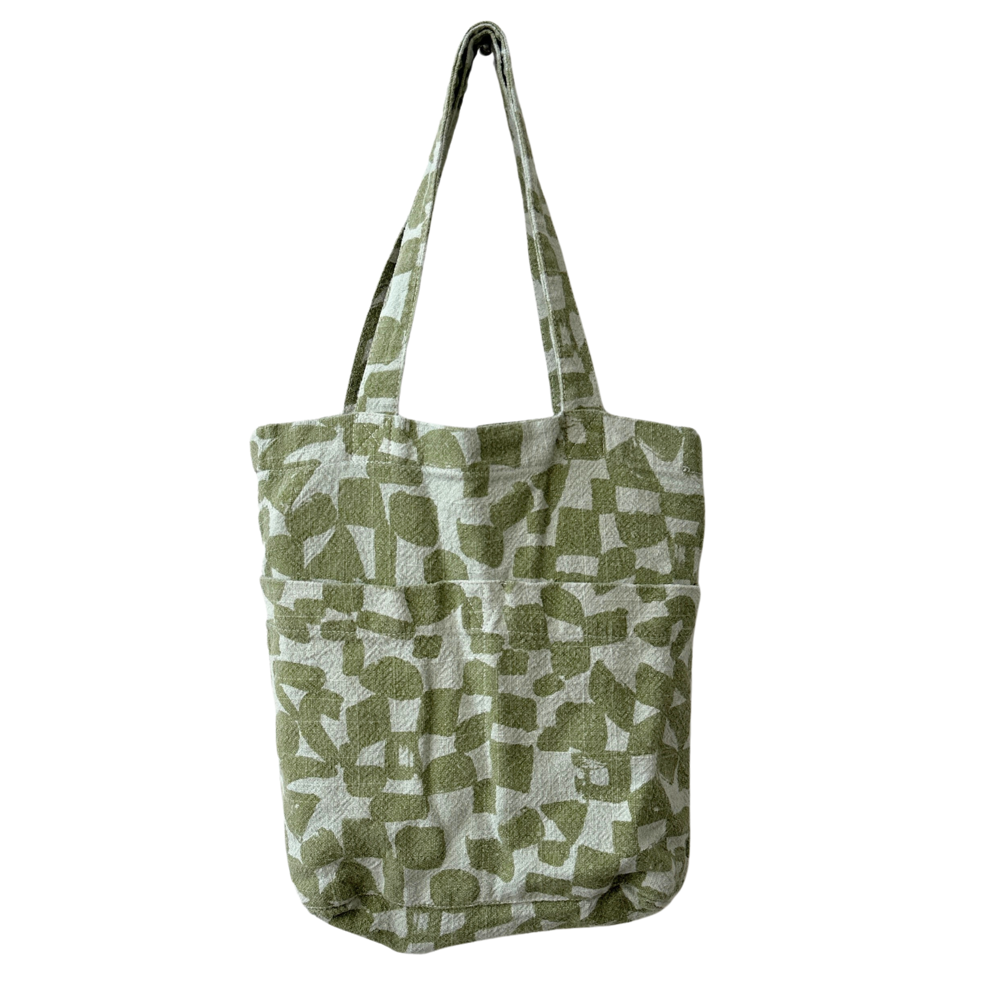 The Petite Tote - Checks - Matcha - Sage