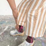 Ziggy Crew - Brown & Fuchsia