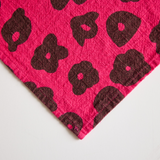 Tea Towel  - Celeste in Grass & Hot Pink