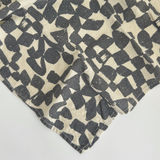 Bandana - Checks - Faded Black - Natural