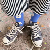 Celeste Crew - Ultramarine Blue & Natural