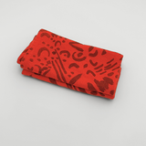 Everyday Napkins - Dashes & Moons - Warm Grey - Tomato