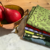 Everyday Napkins - Dashes & Moons - Warm Grey - Moss