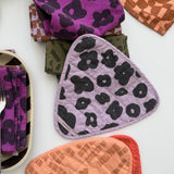 Triangle Potholder - Celeste - Faded Black - Khaki