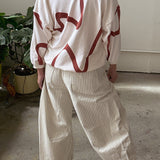 The Stevie Sweatshirt - Ziggy in Brick & Natural