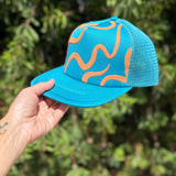 Trucker Hat - River - Caramel - Aquamarine