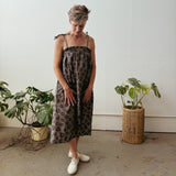 Nap Dress - Celeste - Faded Black - Walnut