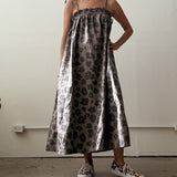 Nap Dress - Celeste - Faded Black - Walnut