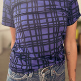 T-Shirt - Darby in Midnight & Rave Blue