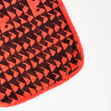 Potholder - Triangles - Midnight - Tomato