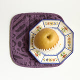 Potholder - Dashes & Moons - Charcoal - Misty Mauve
