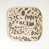 Potholder - Dashes & Moons - Charcoal  - Cream