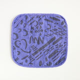 Potholder - Dashes & Moons - Charcoal  - Amparo Blue