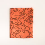 Tea Towel - Stream - Clay - Orange Bang