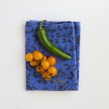 Tea Towel - Dashes & Moons - Charcoal  - Amparo Blue