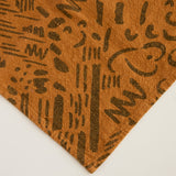 Tea Towel - Dashes & Moons - Charcoal  - Deep Gold