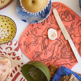 Potholder - Stream - Clay - Orange Bang