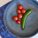 Potholder - Dashes & Moons - Charcoal  - Amparo Blue