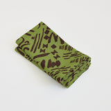 Everyday Napkins - Dashes & Moons - Warm Grey - Moss
