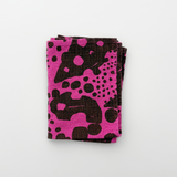 Tea Towel - Dottie - Olive - Fuchsia