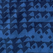 The Petite Tote - Triangles - Indigo - Ink