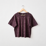 Studio Tee - Checks in Blackberry & Coffee