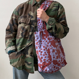 The Medium Sloppy Tote - Dottie - Brick - Lilac Pop