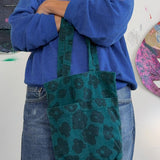 The Petite Tote - Celeste - Faded Black - Teal