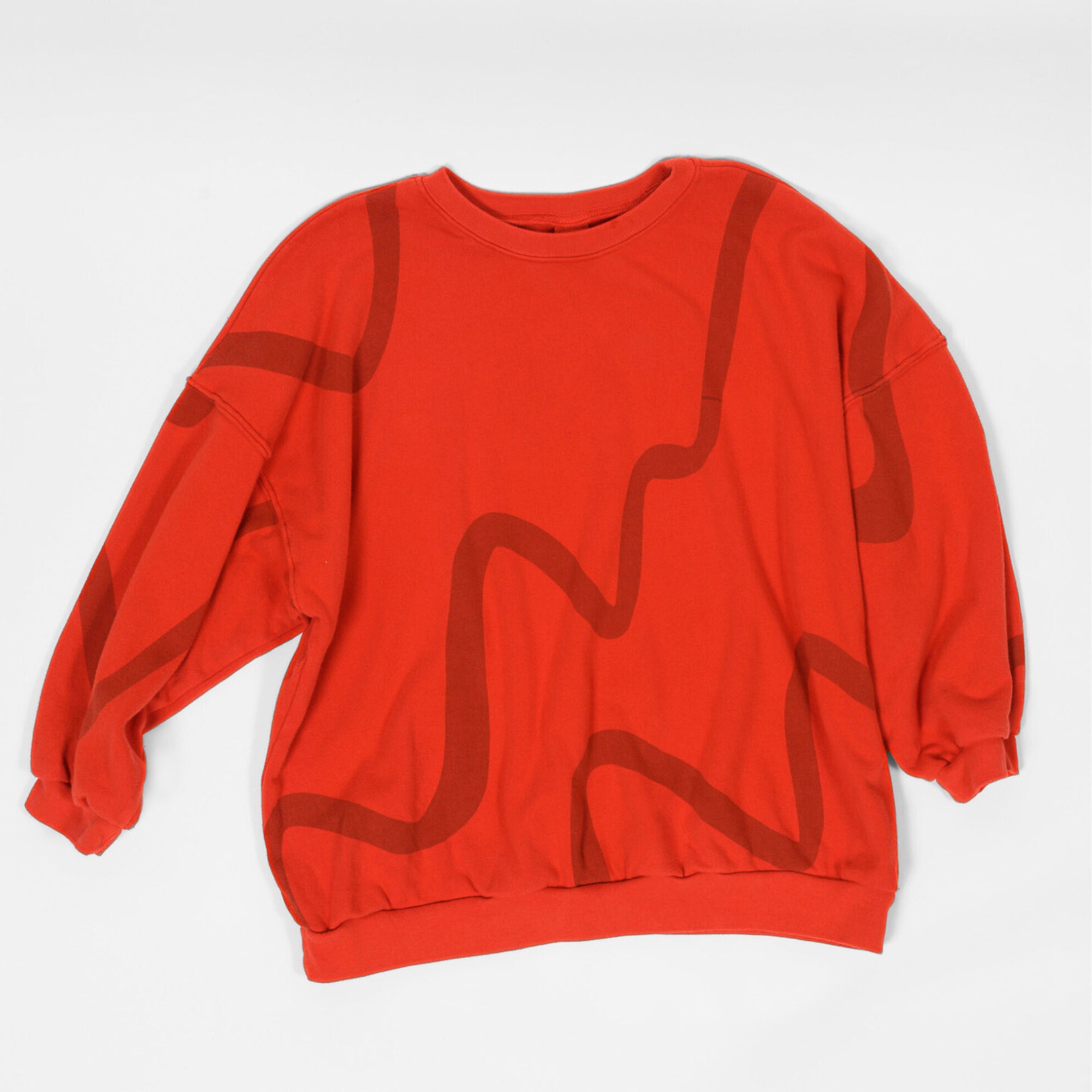 The Stevie Sweatshirt - Ziggy in Tomato