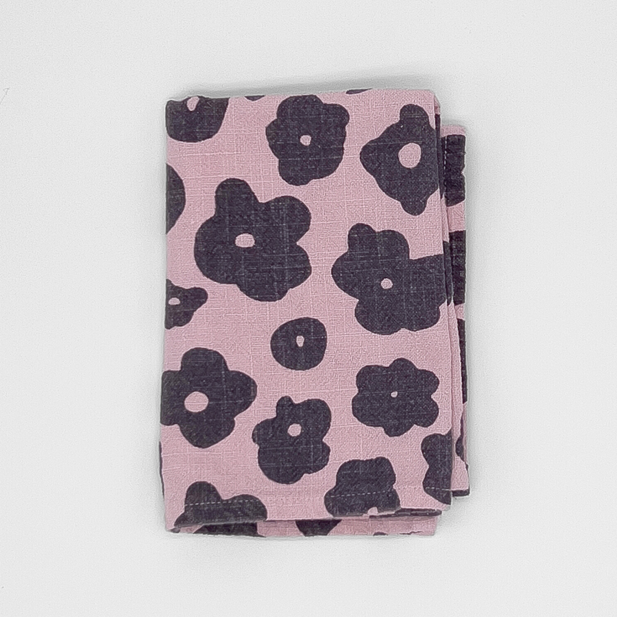 Tea Towel - Celeste - Faded Black - Tea Rose