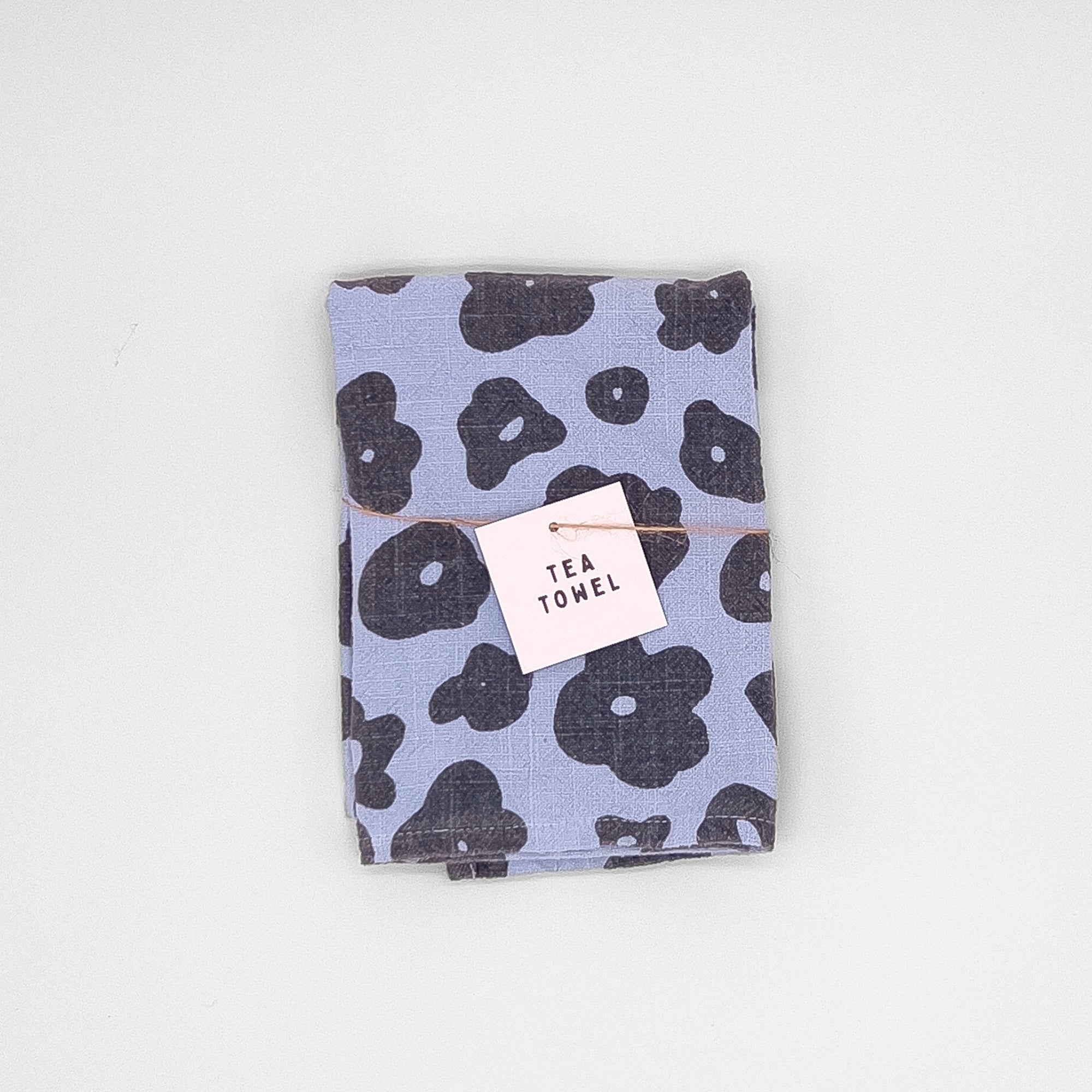 Tea Towel - Celeste - Faded Black - Mist