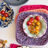 Potholder - Dashes & Moons - Charcoal - Misty Mauve