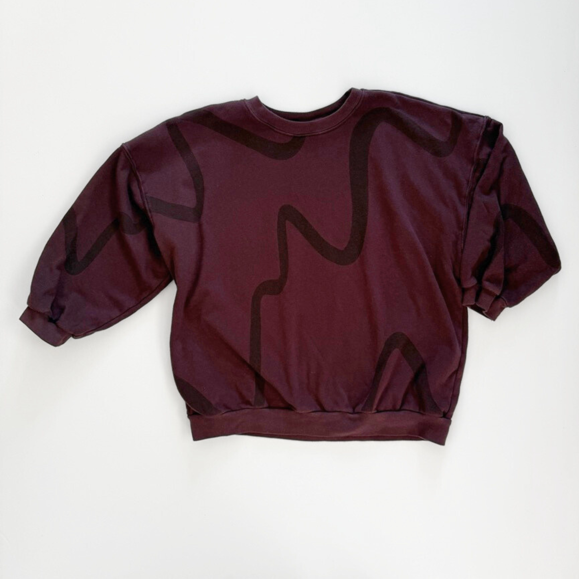 The Stevie Sweatshirt - Ziggy in Olive & Mahogany