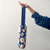 The Wine Tote - Celeste - White - Cobalt