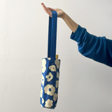The Wine Tote - Celeste - White - Cobalt