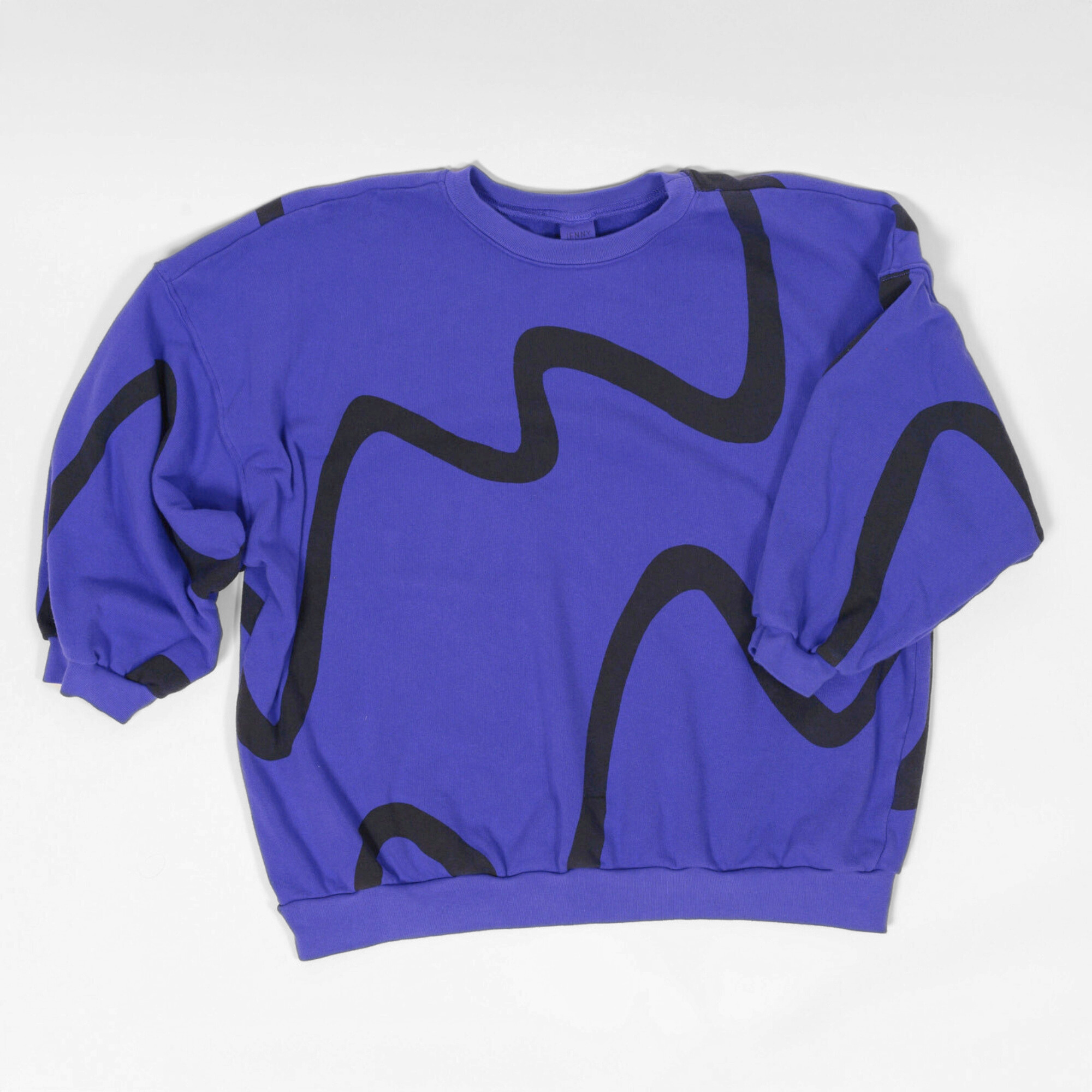 The Stevie Sweatshirt - Ziggy in Rave Blue