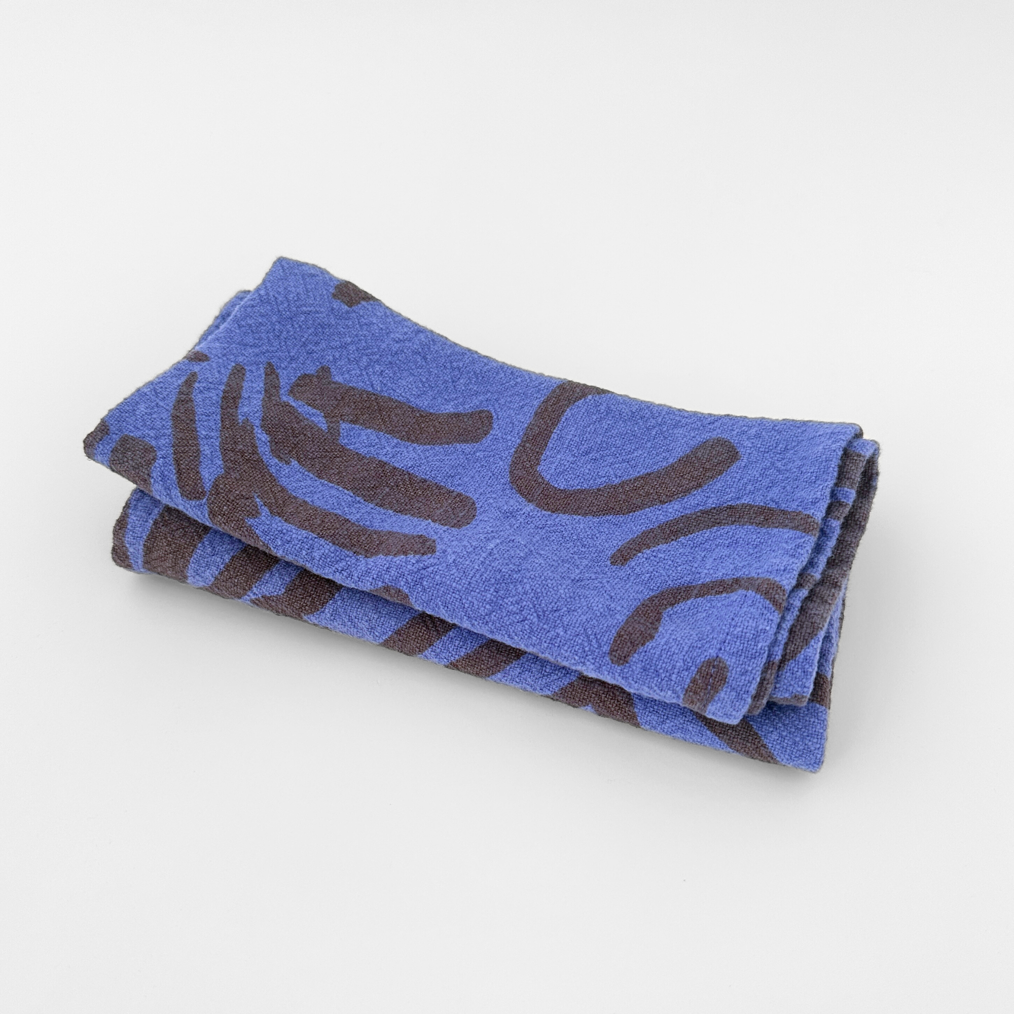 Everyday Napkins - Fold - Camel - Amparo Blue